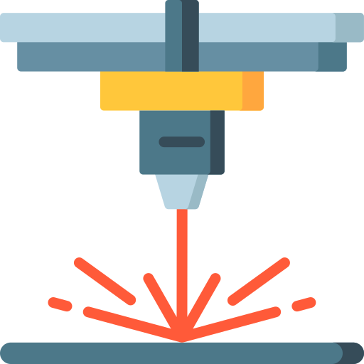 بڕین و نەخشاندن بە لەیزەر Icon